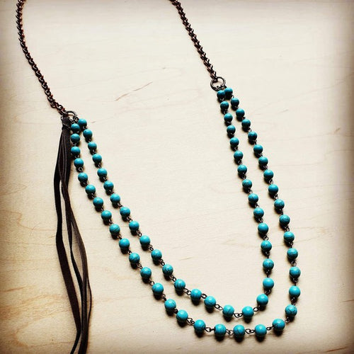Blue Turquoise Necklace - Brindle Boutique 