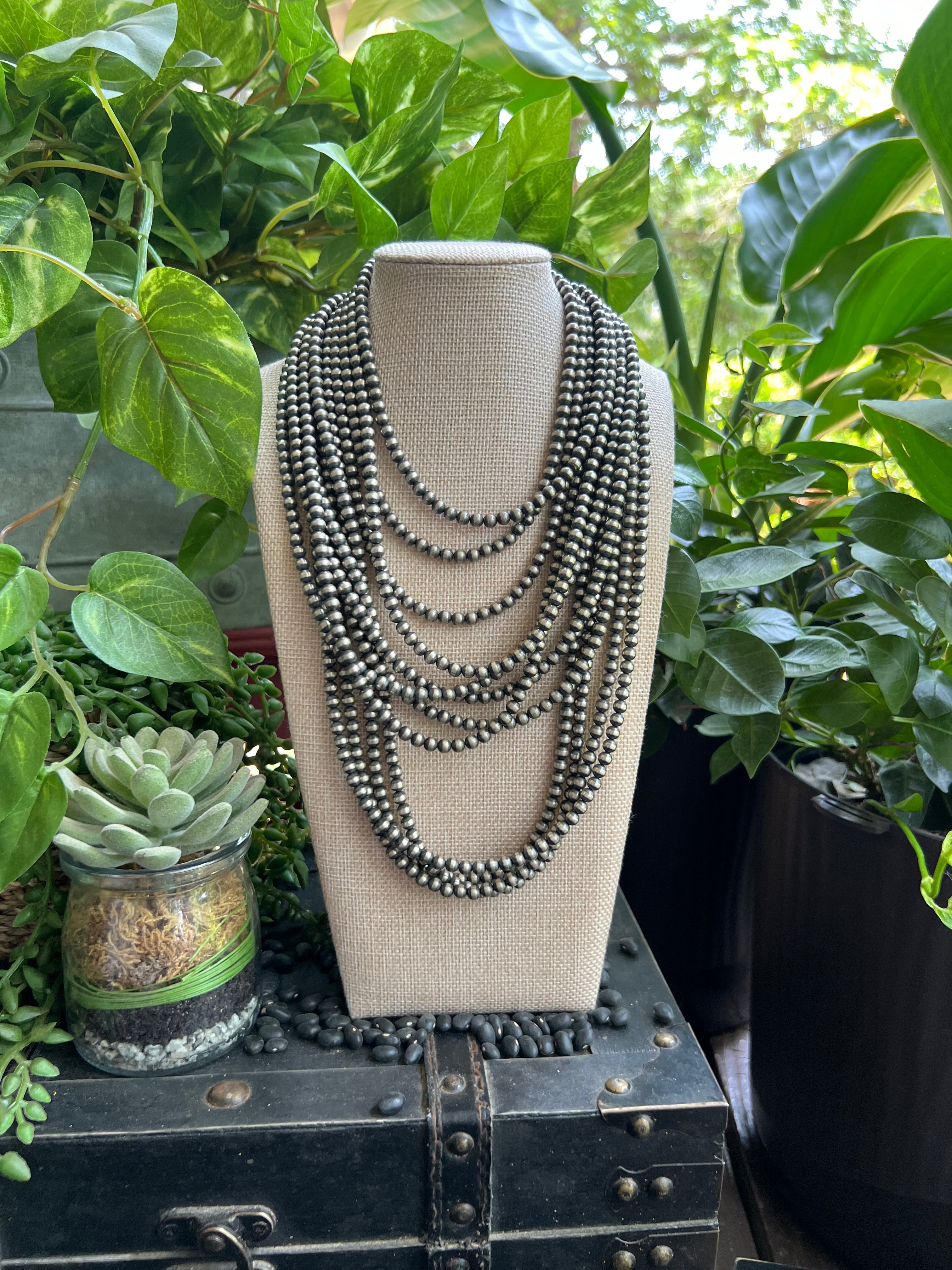 Sterling Silver Pearl Necklace 5mm – Brindle Boutique