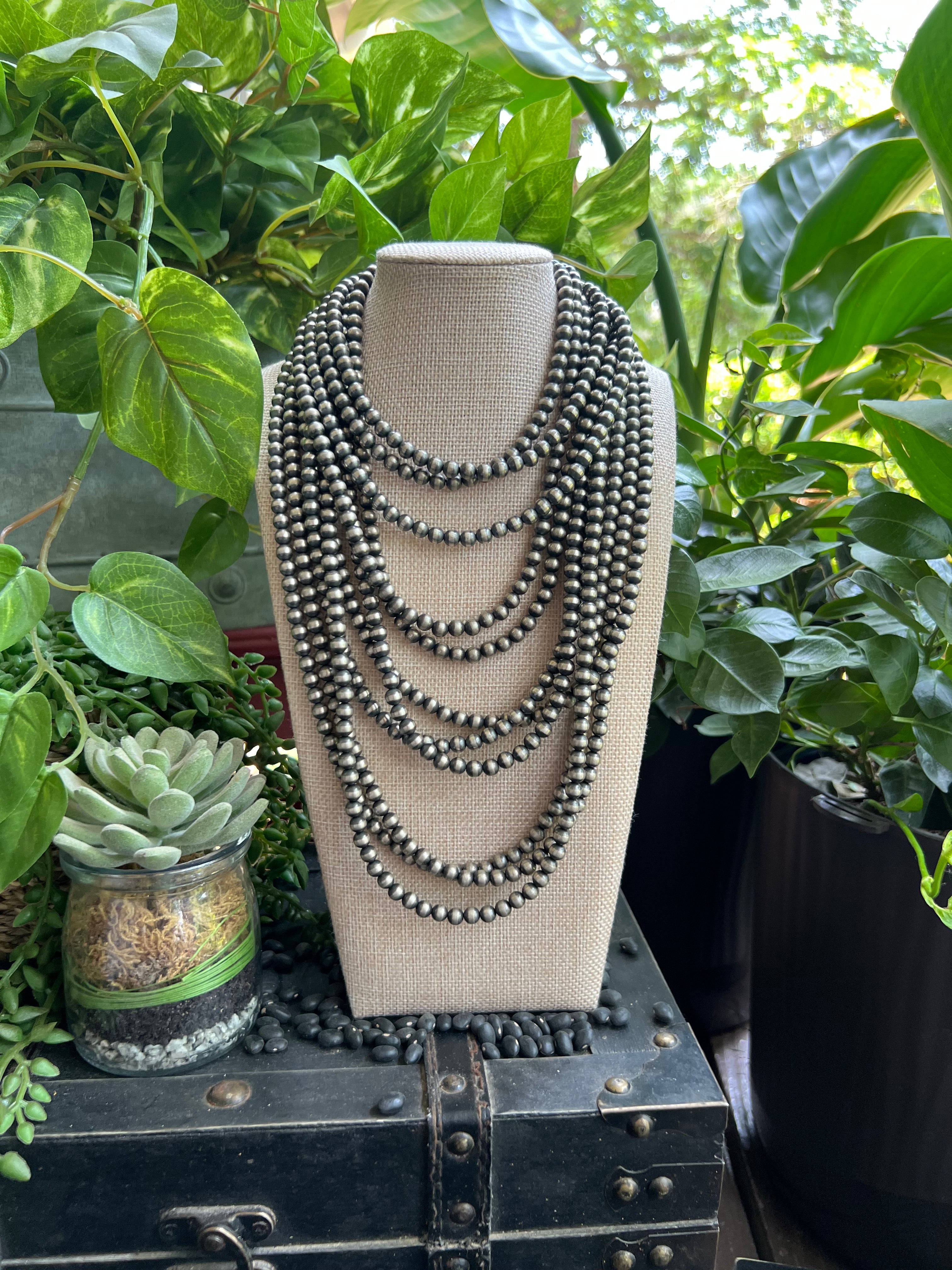 Sterling Silver Pearl Necklace 6mm – Brindle Boutique
