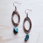 African Turquoise Earrings