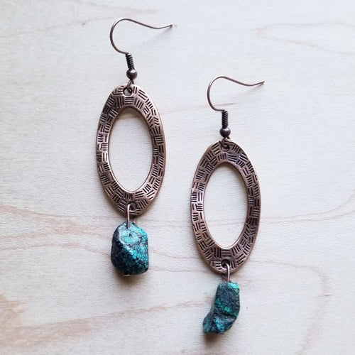 African Turquoise Earrings