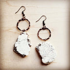 White Turquoise Earrings