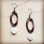 Pearl Coin Dangle Earrings