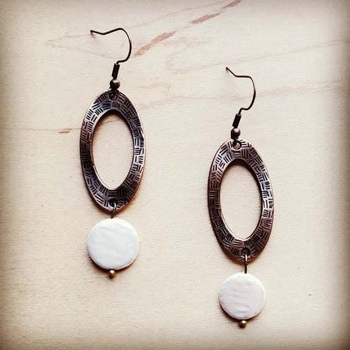 Pearl Coin Dangle Earrings
