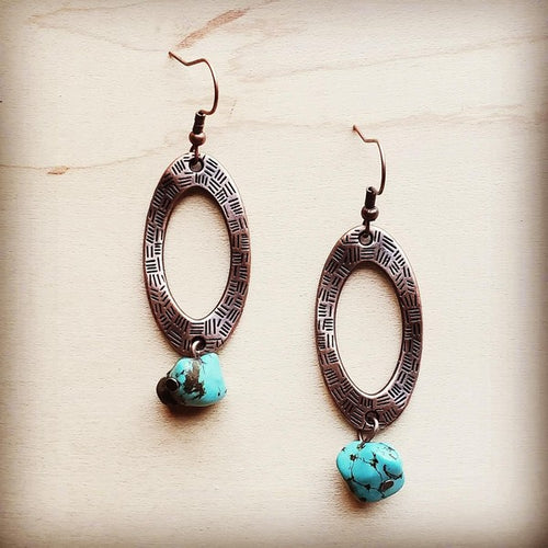 Blue Turquoise Earrings - Brindle Boutique 