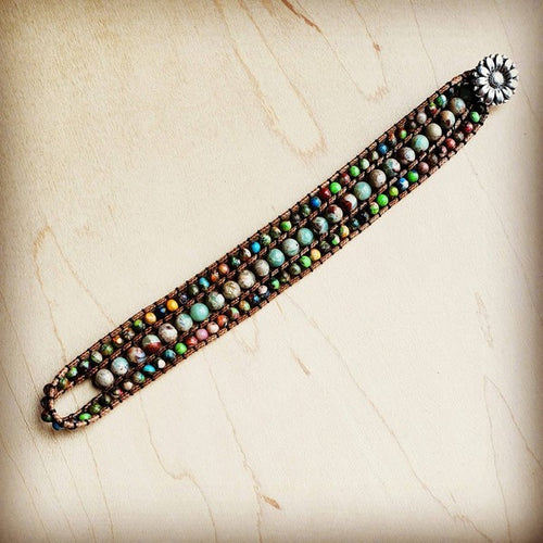 Jasper Woven Bracelet