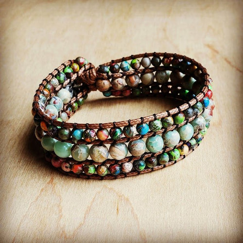 Jasper Woven Bracelet