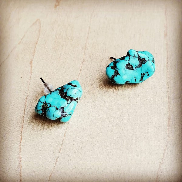 Blue stone sales earrings with price