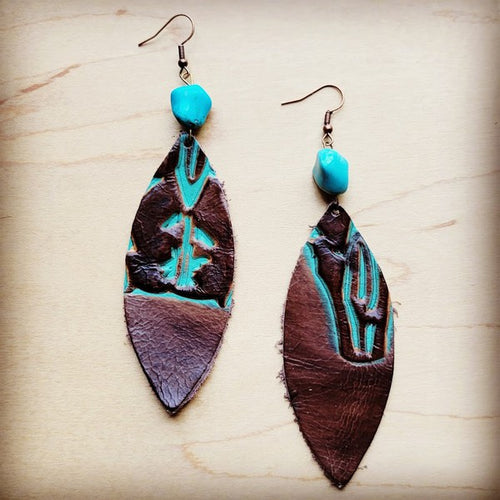 Leather Earrings - Brindle Boutique 