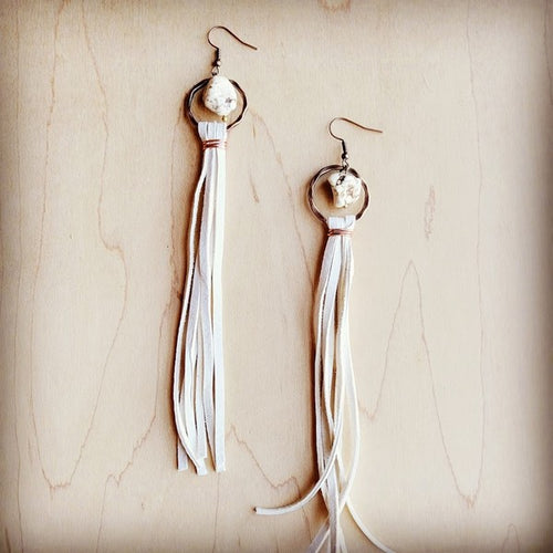 Leather Tassel Earrings