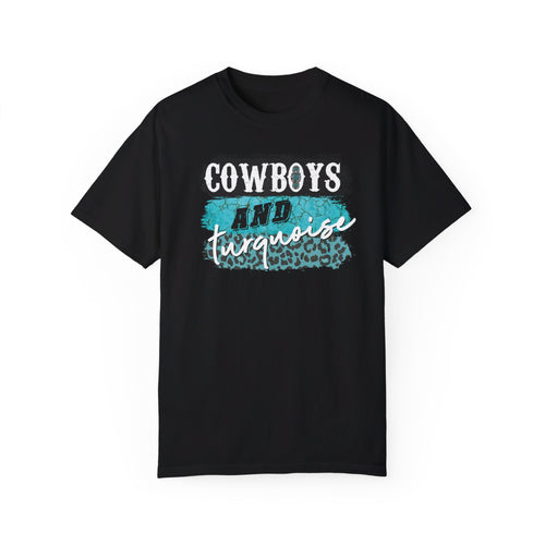 Cowboys and Turquoise Tee