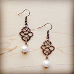 Scroll Drop Earrings