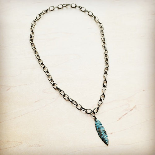 Necklace with Feather Pendant