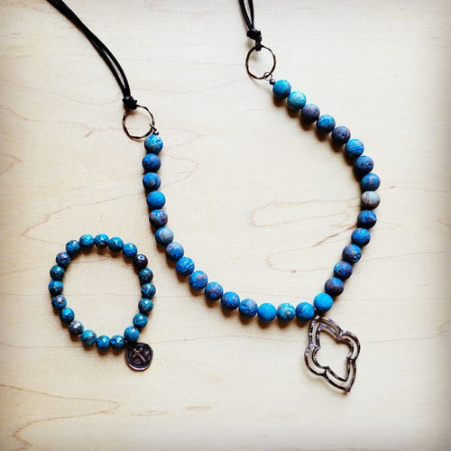 Blue Chrysocolla Stretch Bracelet