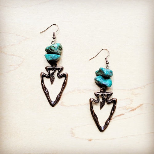 Copper Arrow Earrings