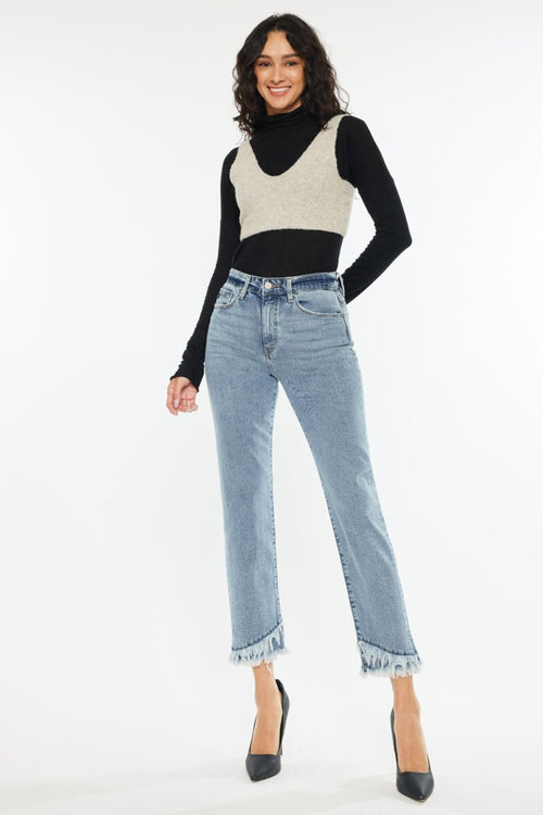 Kancan High Rise Straight Jeans