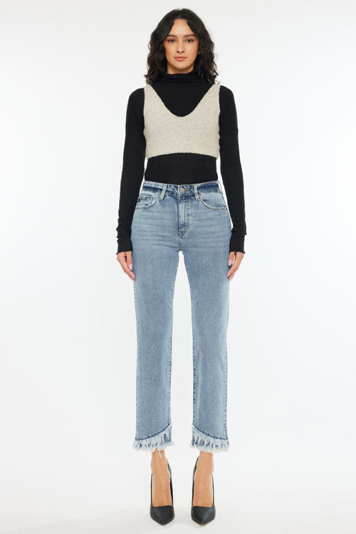 Kancan High Rise Straight Jeans