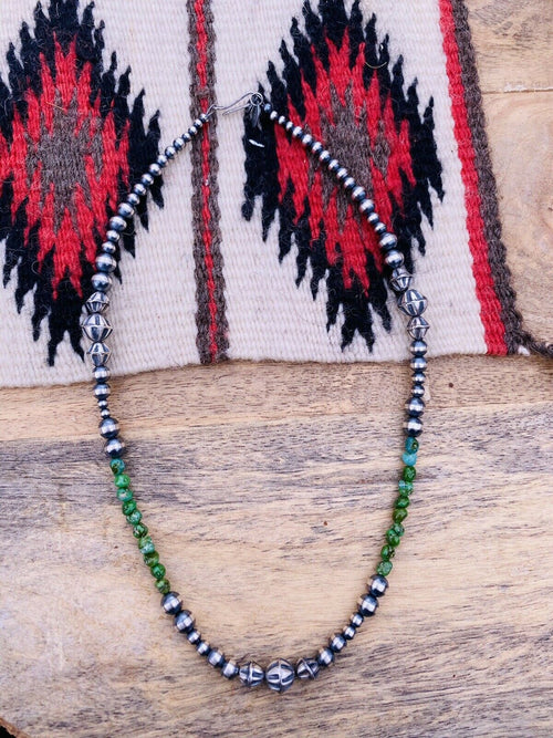Navajo Beaded Necklace 16in