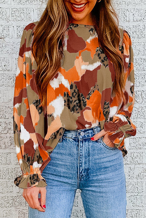 Abstract Blouse - Brindle Boutique 