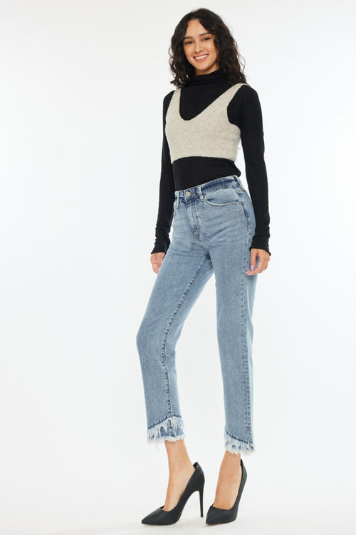 Kancan High Rise Straight Jeans