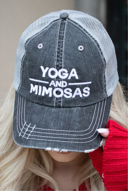 Yoga and Mimosas Trucker Hat