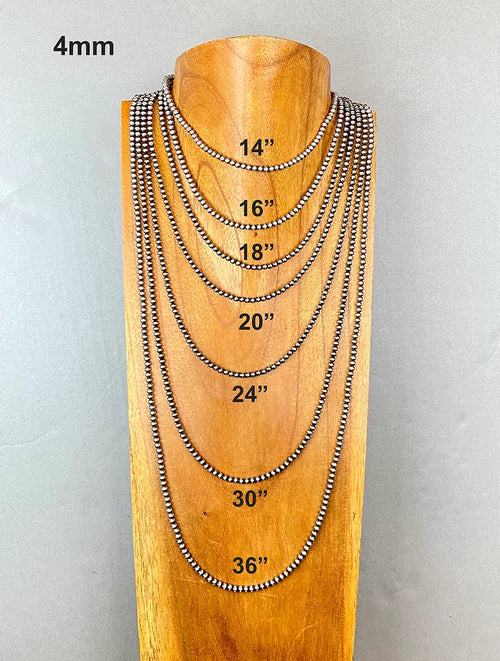 Navajo Pearl Necklace 4mm