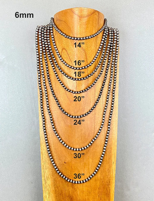 Navajo Pearl Necklace 6mm