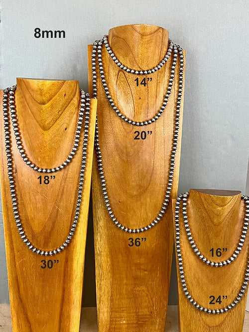 Navajo Pearl Necklace 8mm