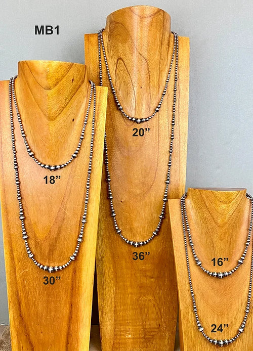 Navajo Pearl Necklace Mixed Beads 1