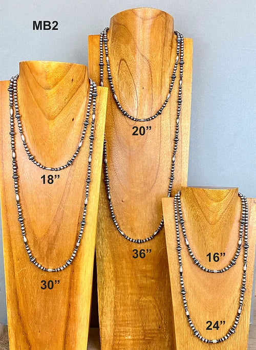 Navajo Pearl Necklace Mixed Beads 2