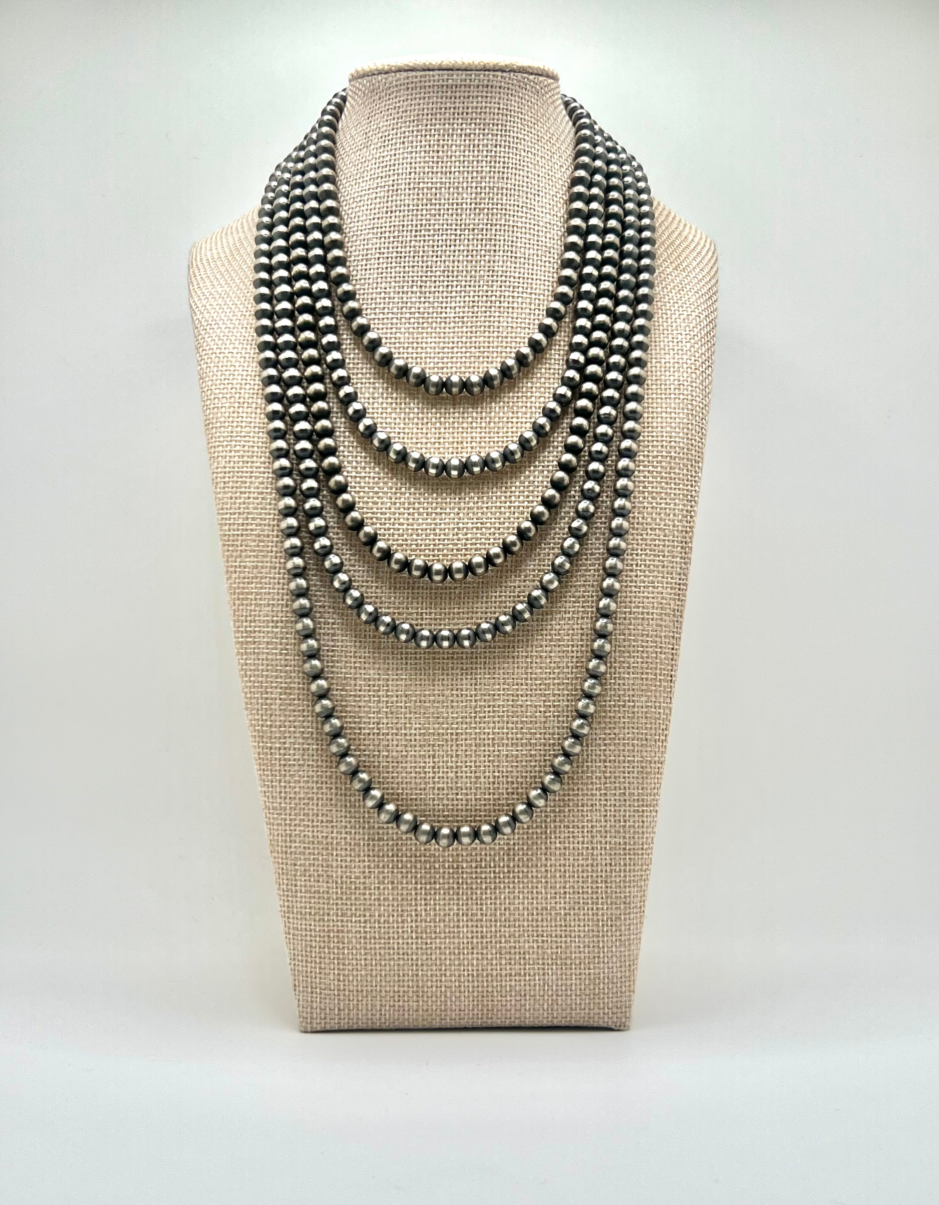 Sterling Silver Pearl Necklace 6mm – Brindle Boutique