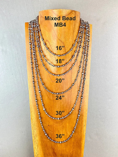 Navajo Pearl Necklace Mixed Beads 4
