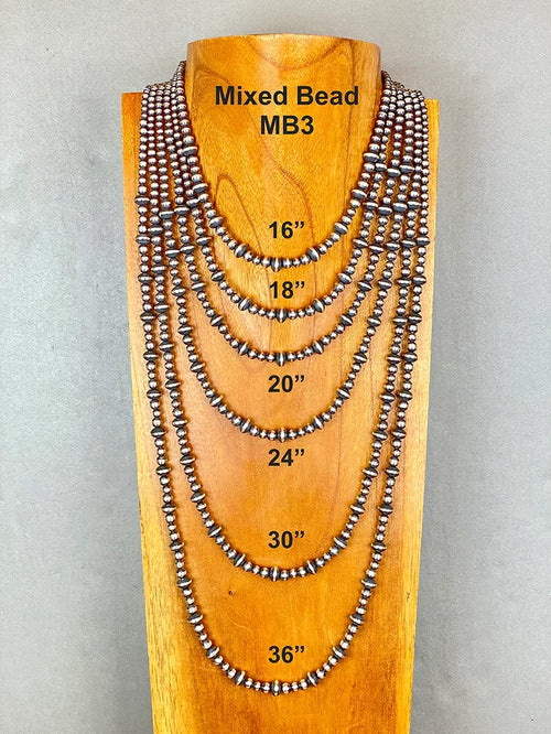 Navajo Pearl Necklace Mixed Beads 3