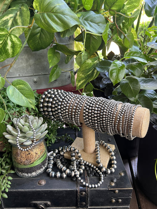 Sterling Silver Pearl Bracelets Stretch