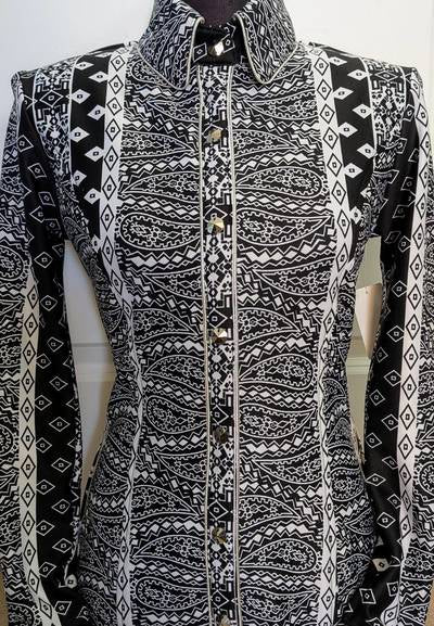Black & White Lycra Shirt