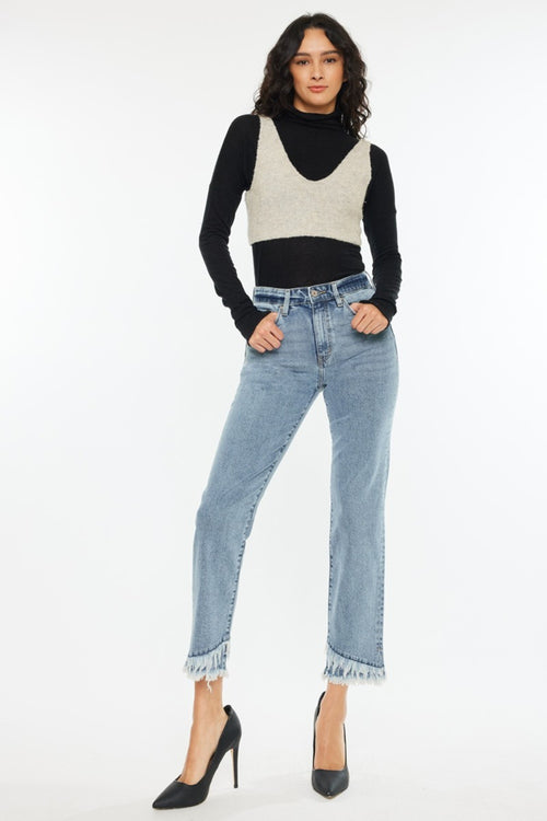 Kancan High Rise Straight Jeans