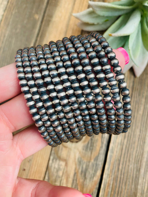 Navajo Pearl Beaded Wrap Bracelet