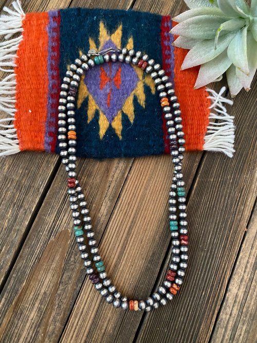 Navajo Beaded Necklace 36in