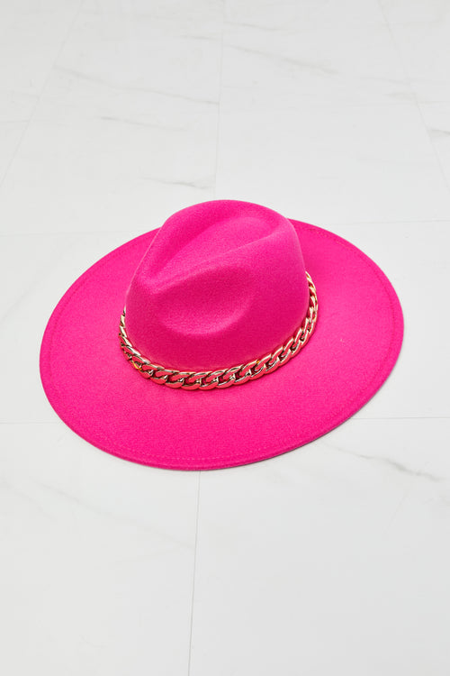 Fedora Hat in Pink - Brindle Boutique 