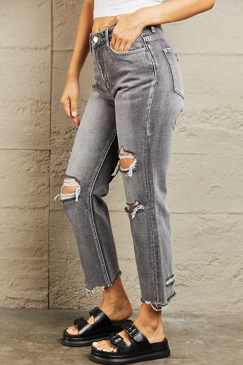 Bayeas Cropped Dad Jeans